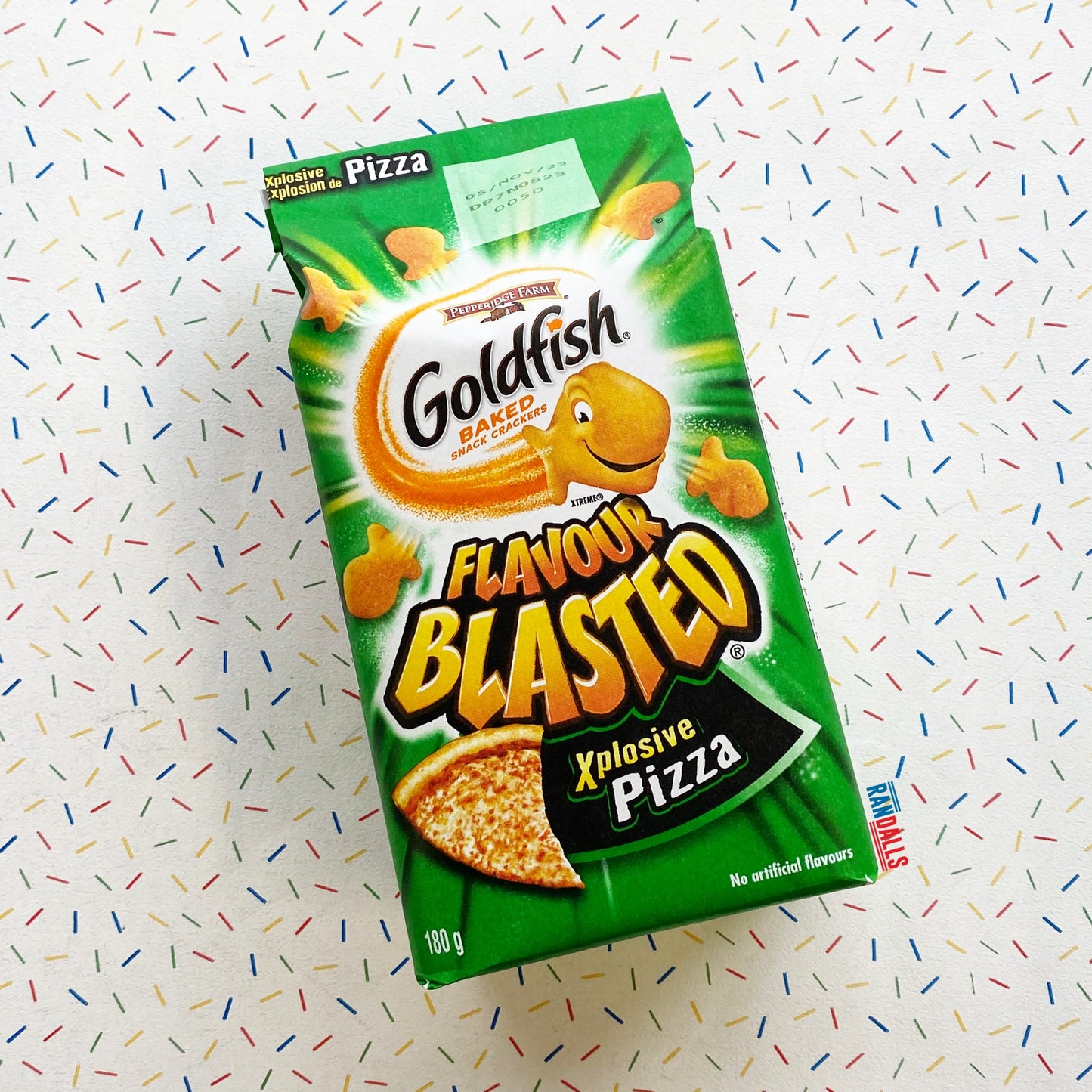 pepperidge farm, goldfish, baked snack crackers, canadian goldfish, usa goldfish, american crackers, xplosive pizza, flavour blasted, canada, randalls,
