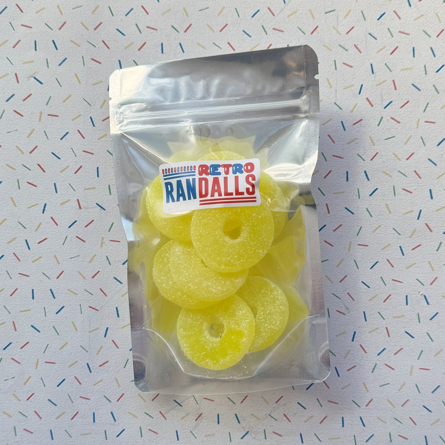 CANDY CRAVE FIZZY PINEAPPLE SLICES - 100g (BRITISH)