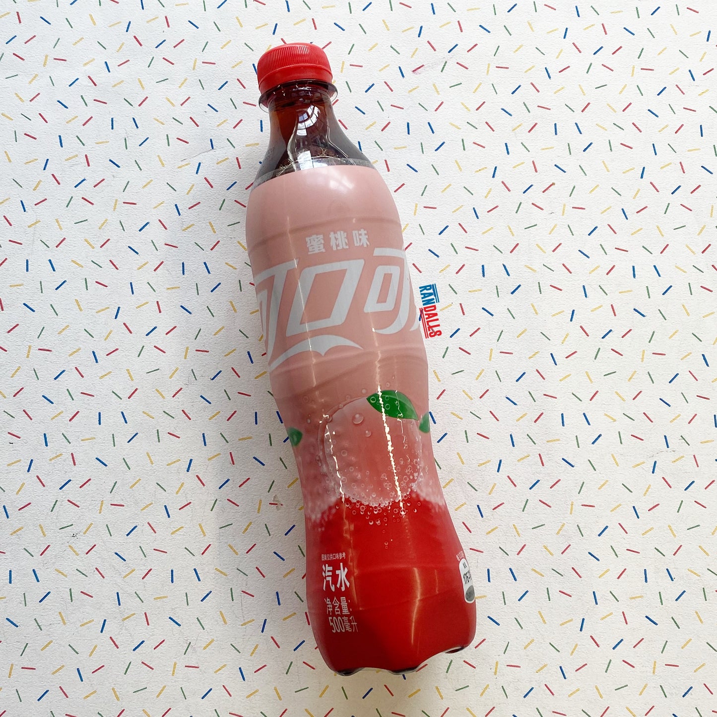 coca cola peach, fizzy drink, pop, soda, bottle, sugar, coke, china, chinese, randalls