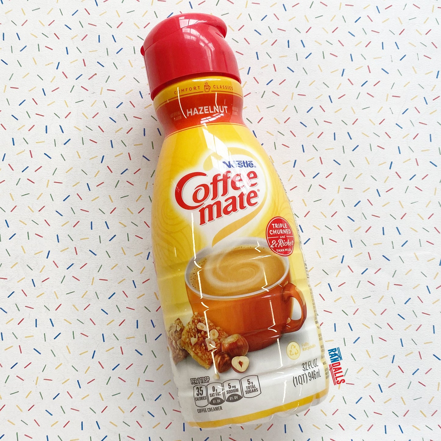 coffee mate, coffeemate, coffee-mate, hazelnut, nestle, coffee, milk, uht, randalls