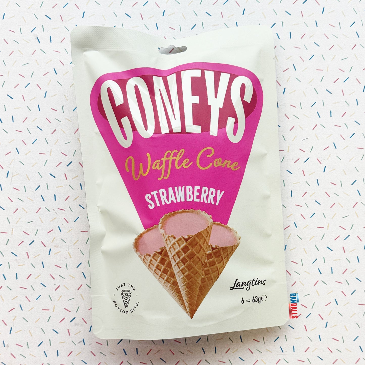 CONEY'S WAFFLE CONE STRAWBERRY (BRITISH)