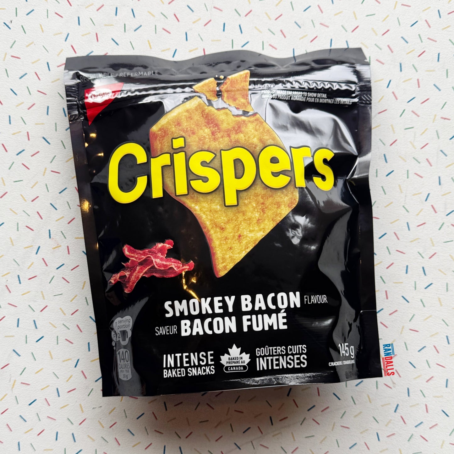 CRISPERS SMOKEY BACON CRACKERS (CANADA)