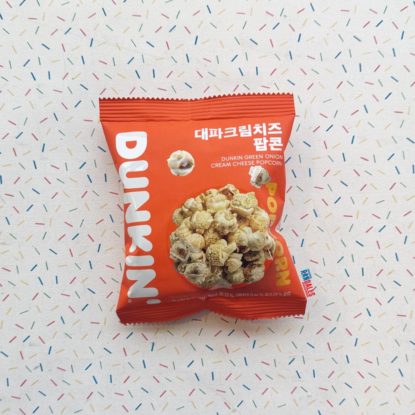 DUNKIN GREEN ONION CREAM CHEESE POPCORN 15g (KOREA)