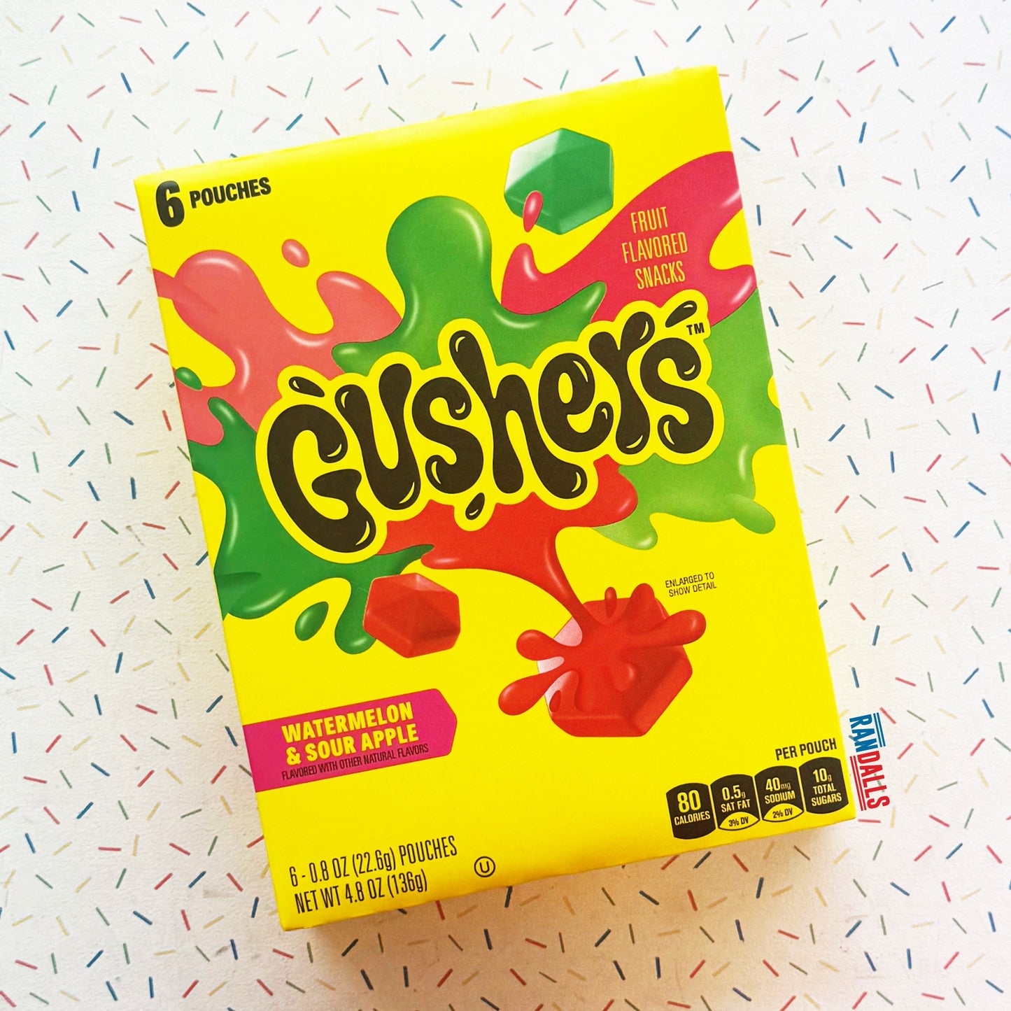 BETTY CROCKER FRUIT GUSHERS WATERMELON & SOUR APPLE (USA)