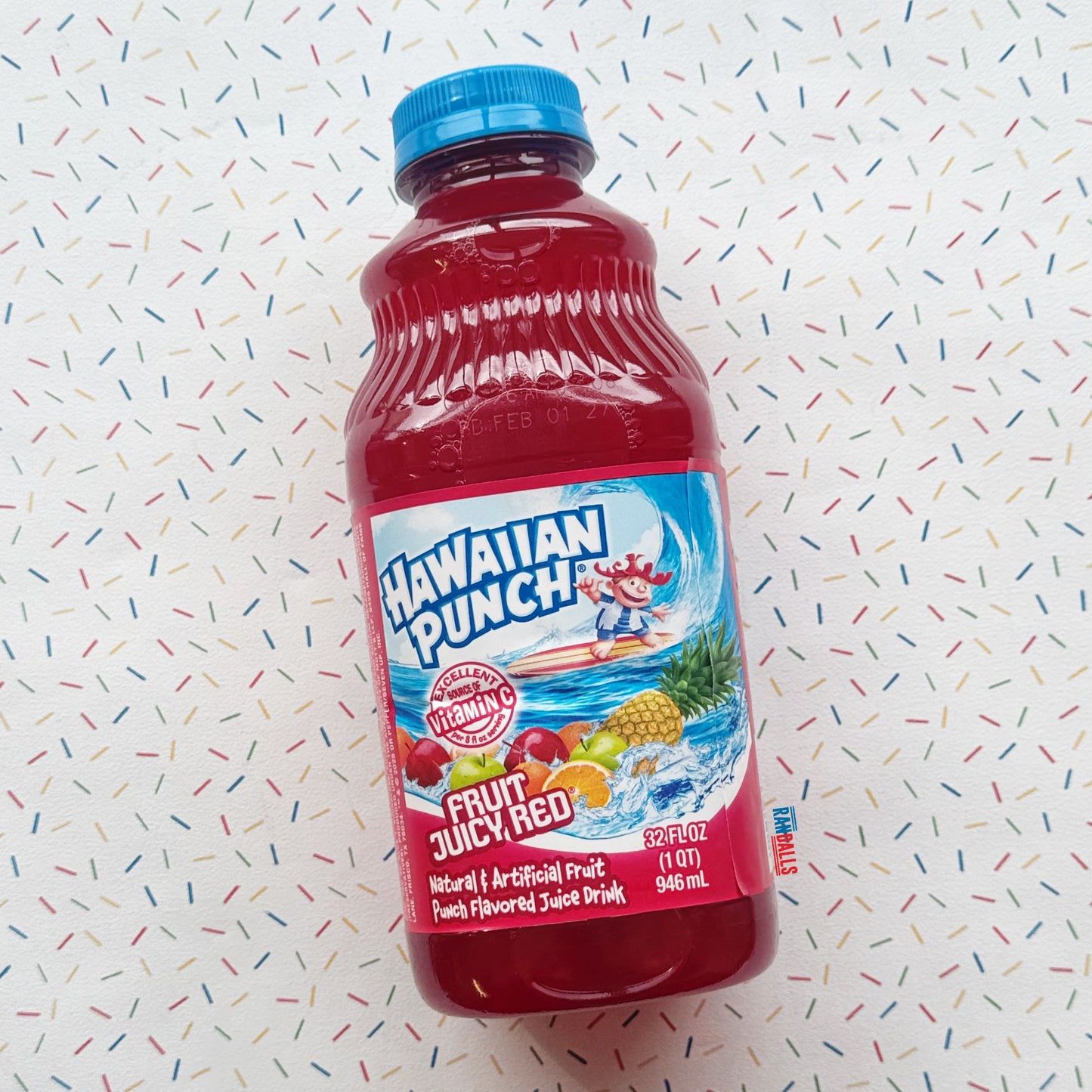 HAWAIIAN PUNCH FRUIT JUICY RED BOTTLE 32oz (USA)