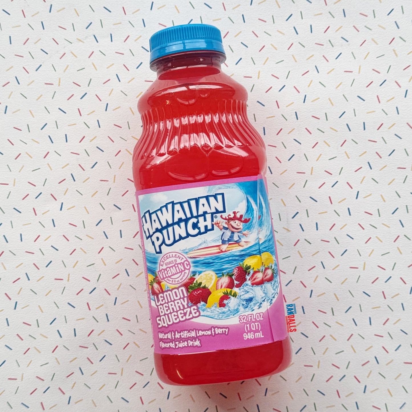 HAWAIIAN PUNCH LEMON BERRY SQUEEZE BOTTLE 32oz (USA)