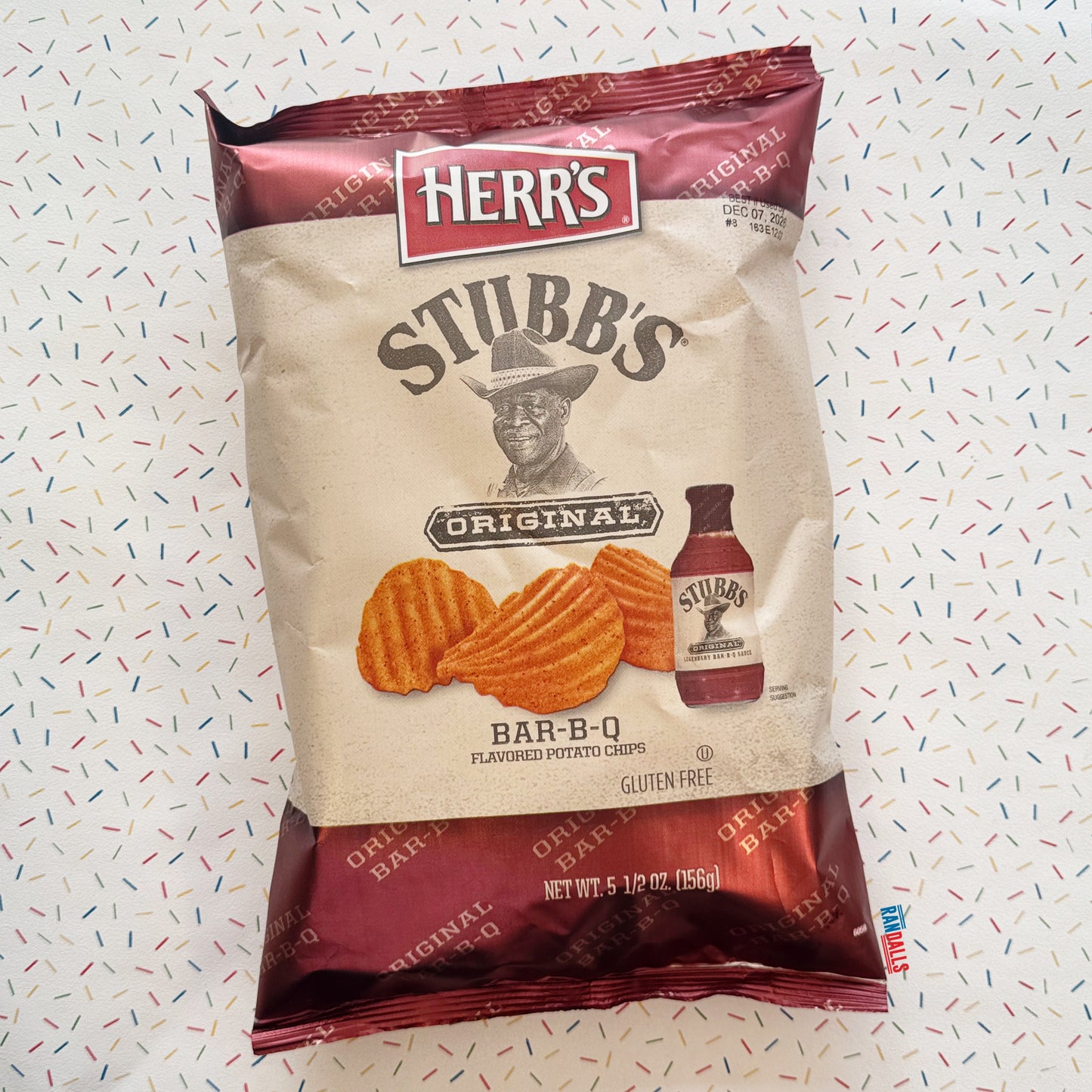 HERRS STUBBS ORIGINAL BAR-B-Q CHIPS LARGE (USA)