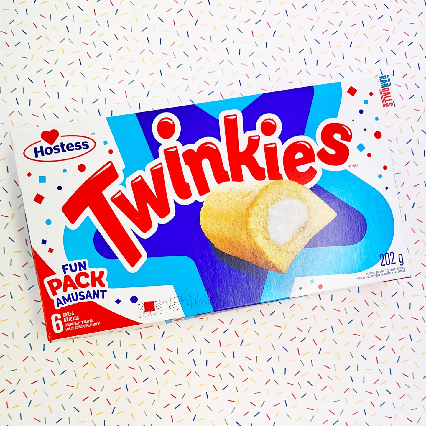 hostess twinkies canada, twinky, cake, creme, cream filling, snack, canadian, randalls