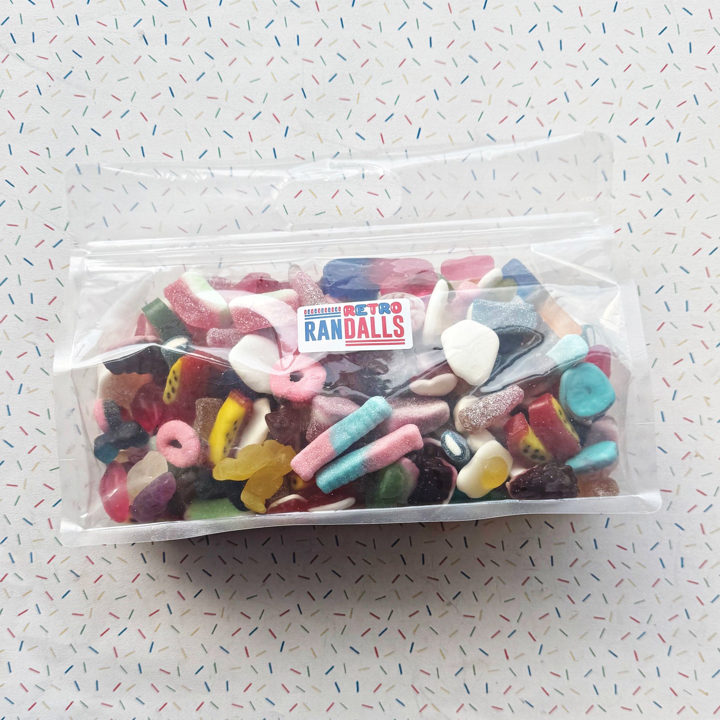 RETRO RANDALLS CREATE YOUR OWN CUSTOM 1.2KG ‘CLUTCH’ BAG