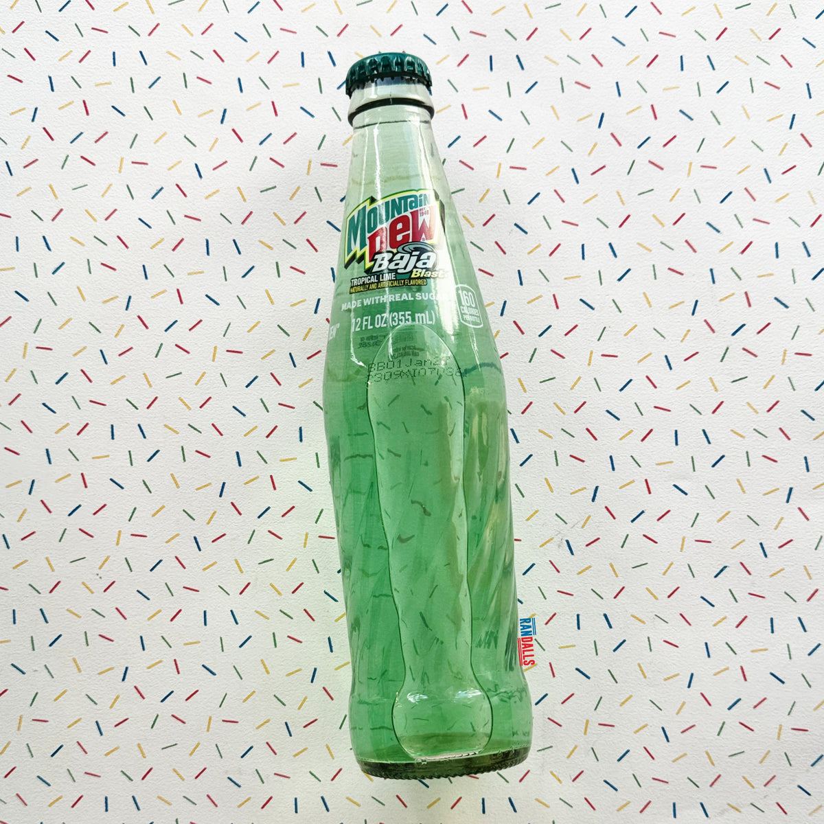 MTN DEW BAJA BLAST GLASS BOTTLE (USA)