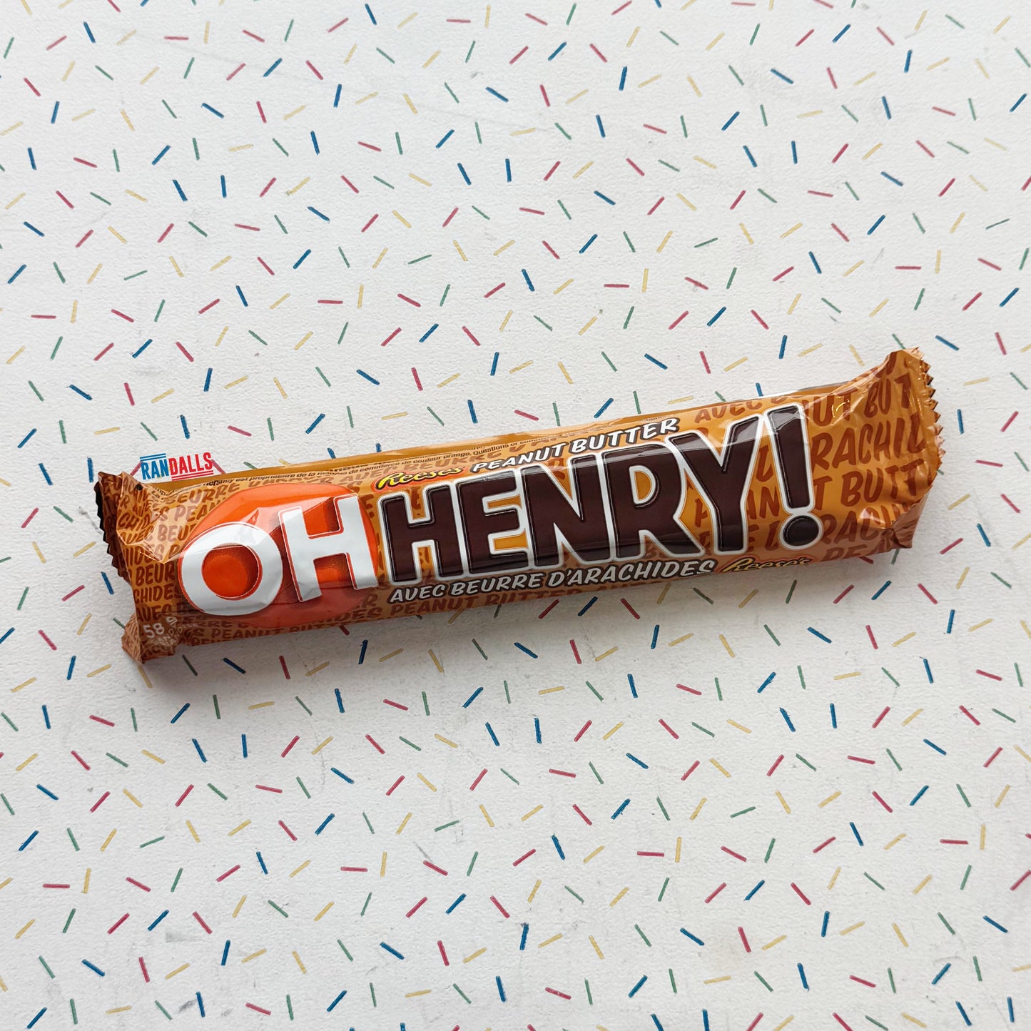 oh henry reese's peanut butter bar, chocolate, peanuts, wafer, crispy, canada, canadian, randalls