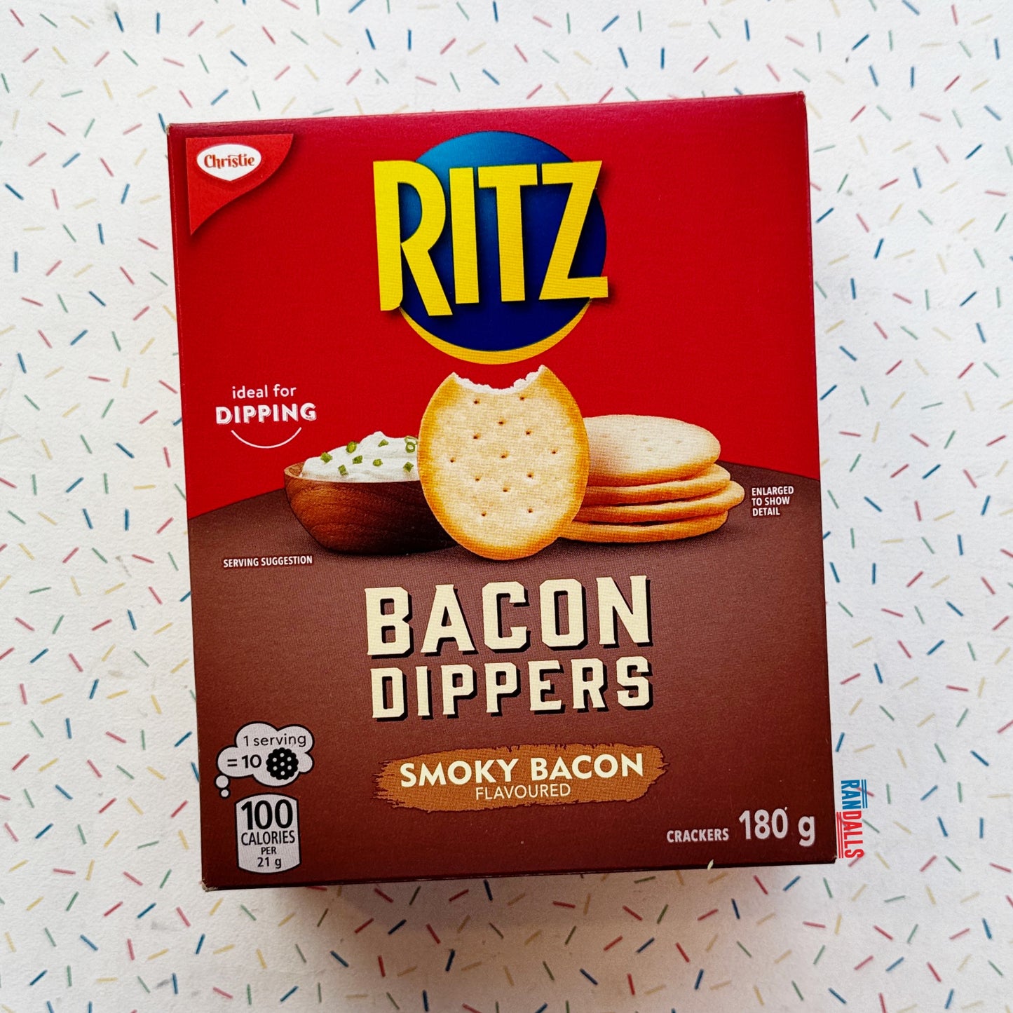 ritz crackers bacon dippers, canada, baked crackers, dipping, cheese, randalls