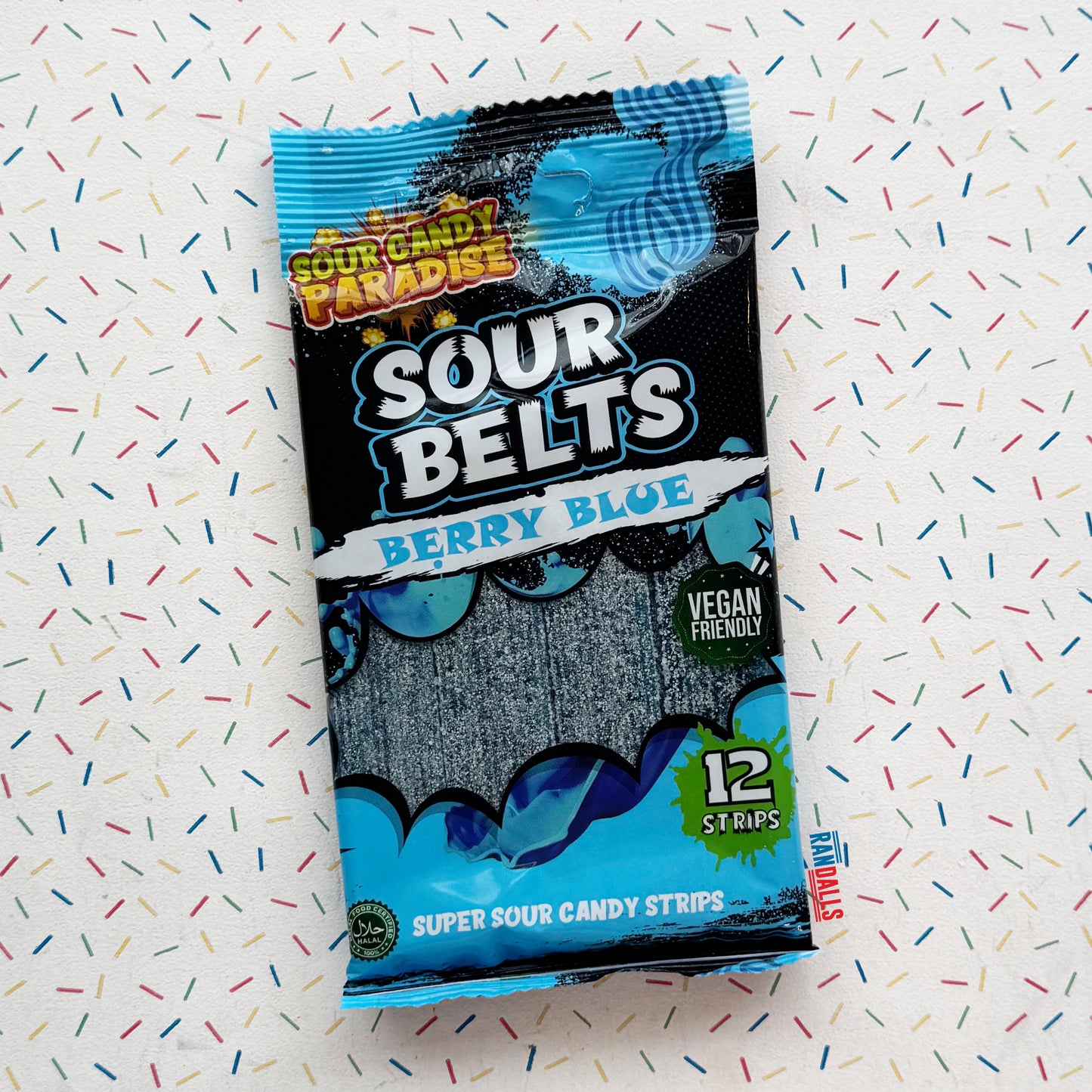 randallsuk, sour candy paradise sour belts berry blue super sour candy trips, sour candy, sour candy paradise, sour belts, berry, berry blue, candy, sweets, super sour candy strips, vegan, vegan friendly, turkey, turkey sweets, turkey candy