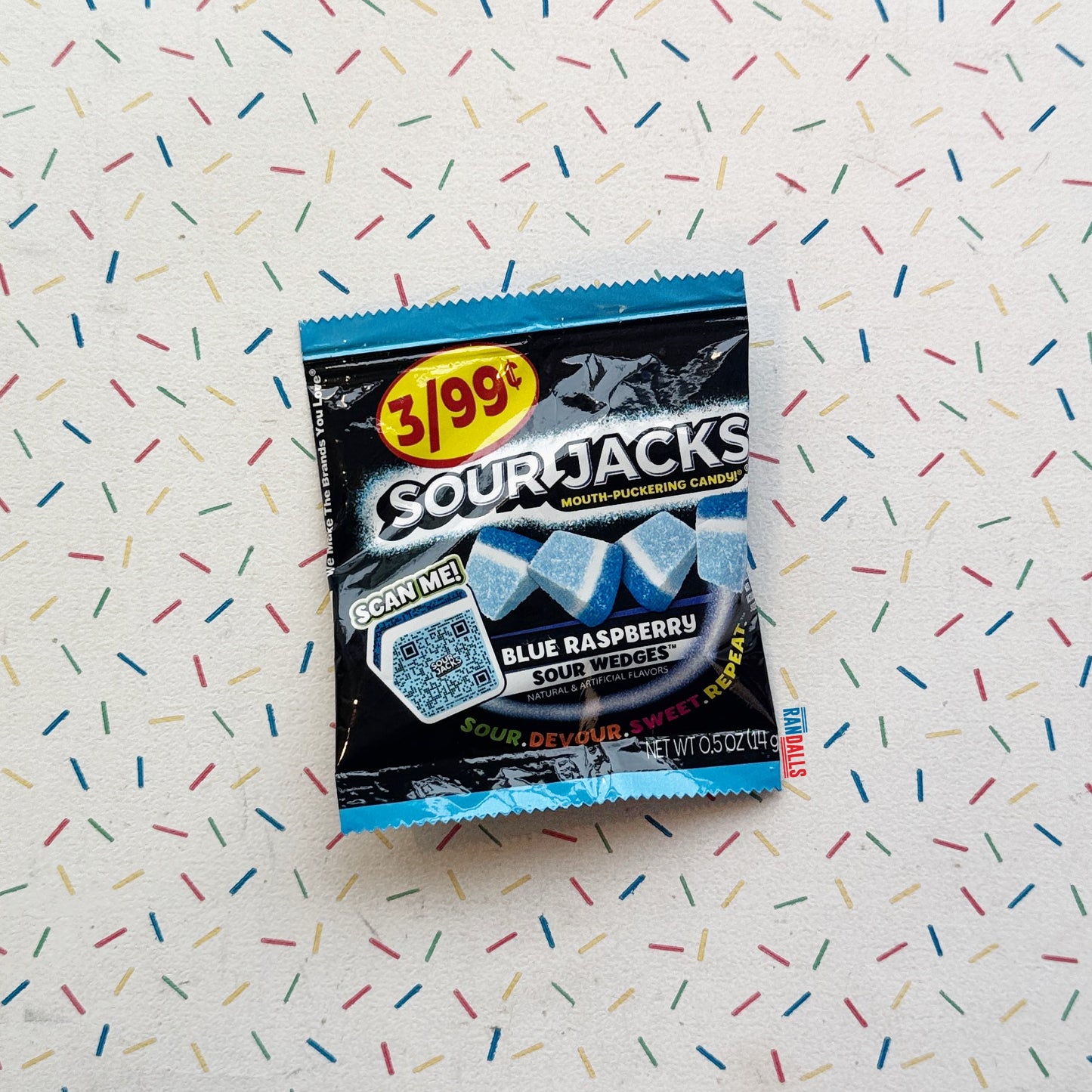 SOUR JACKS SOUR WEDGES BLUE RASPBERRY (USA)