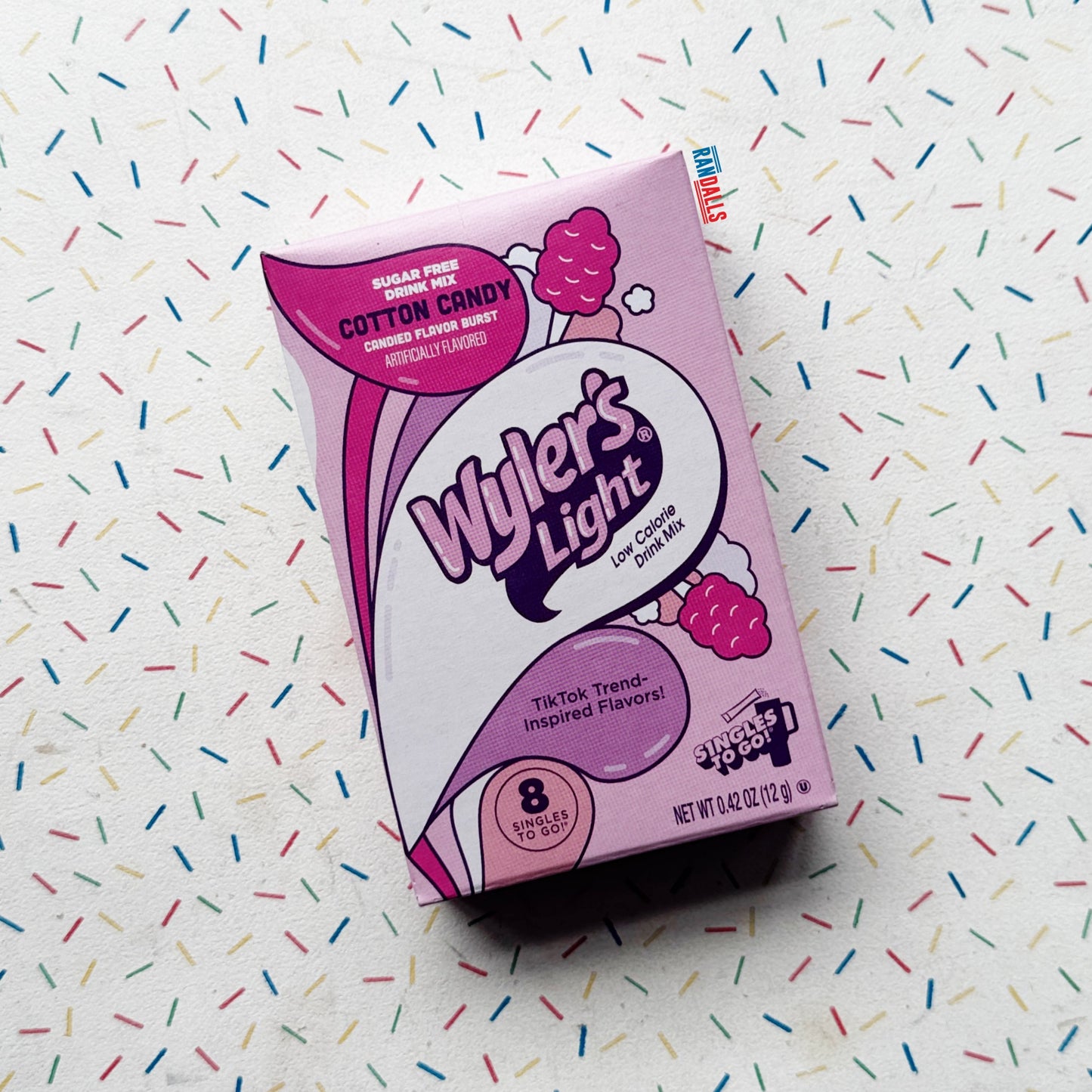 WYLER'S LIGHT COTTON CANDY DRINK MIX SINGLES TO GO SACHET X6 (USA)