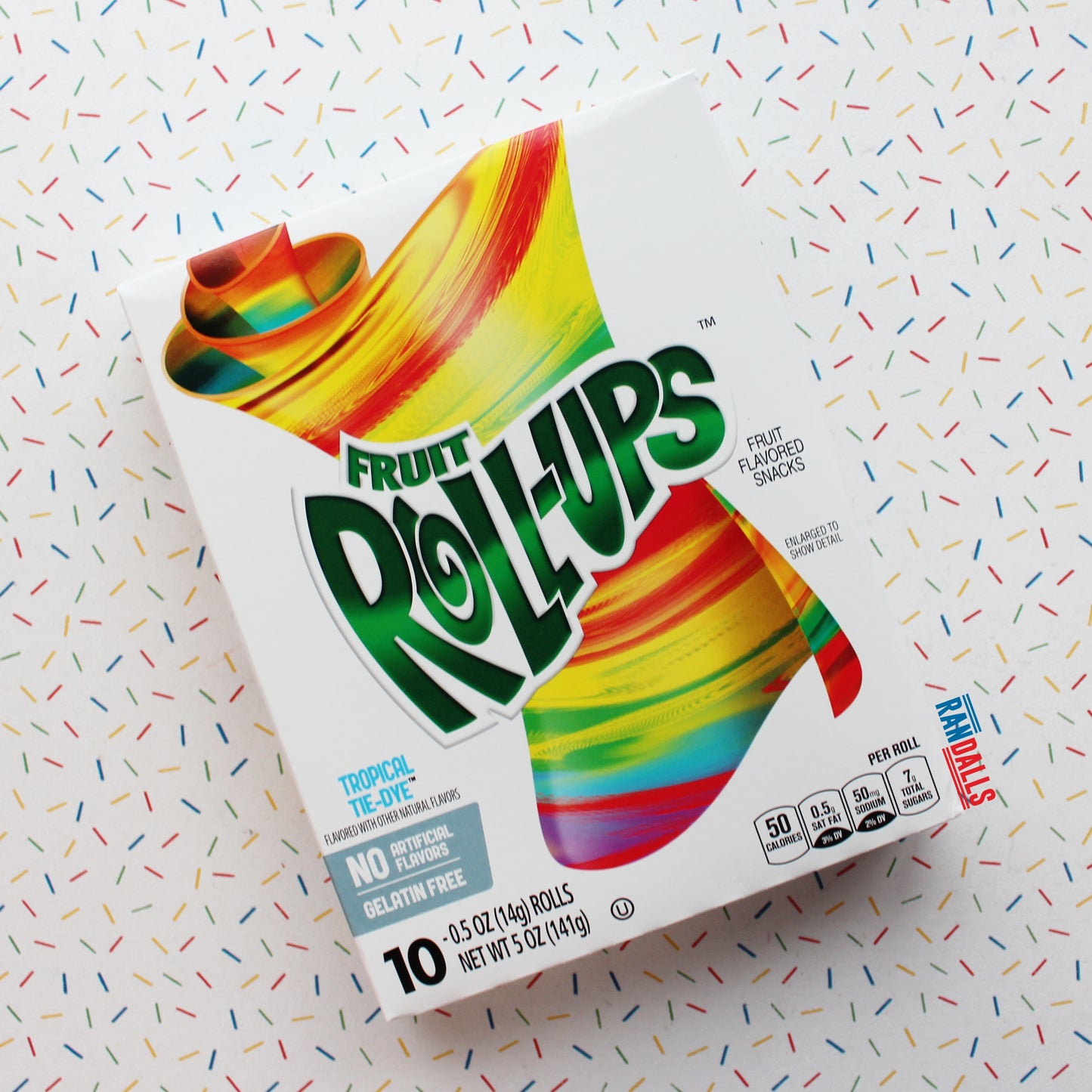 betty crocker fruit roll-ups, fruit rollup, fruit rollups, tropical tie-dye, sweet, candy, gluten free