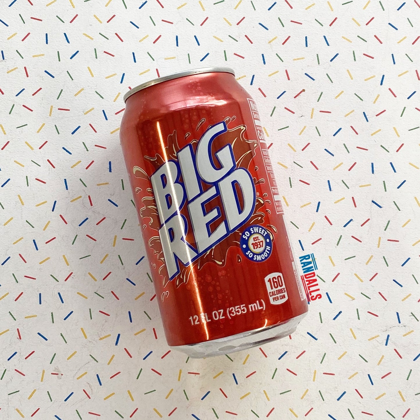 big red soda, pop, fizzy, drink, citrus, vanilla, cream soda, usa, randalls