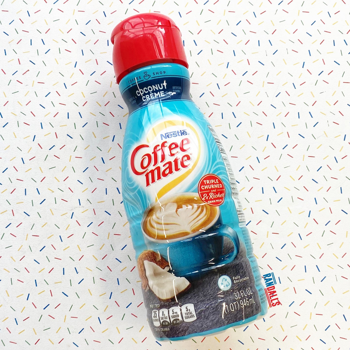 coffee-mate, coffee mate, coffeemate, coconut creme, coffee, uht, milk