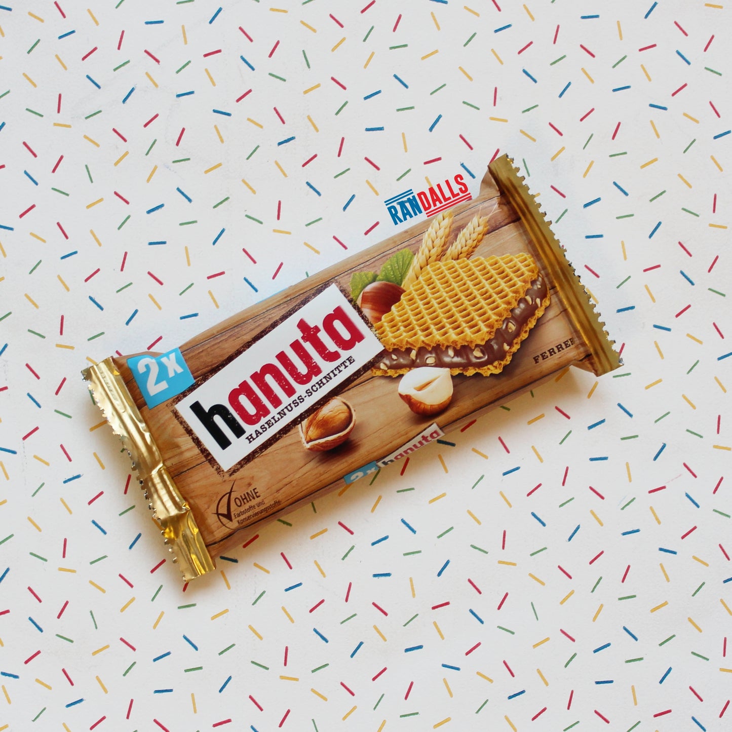 hanuta original, hazelnut, cookie, chocolate, creme, german, germany, biscuit, wafer, randalls