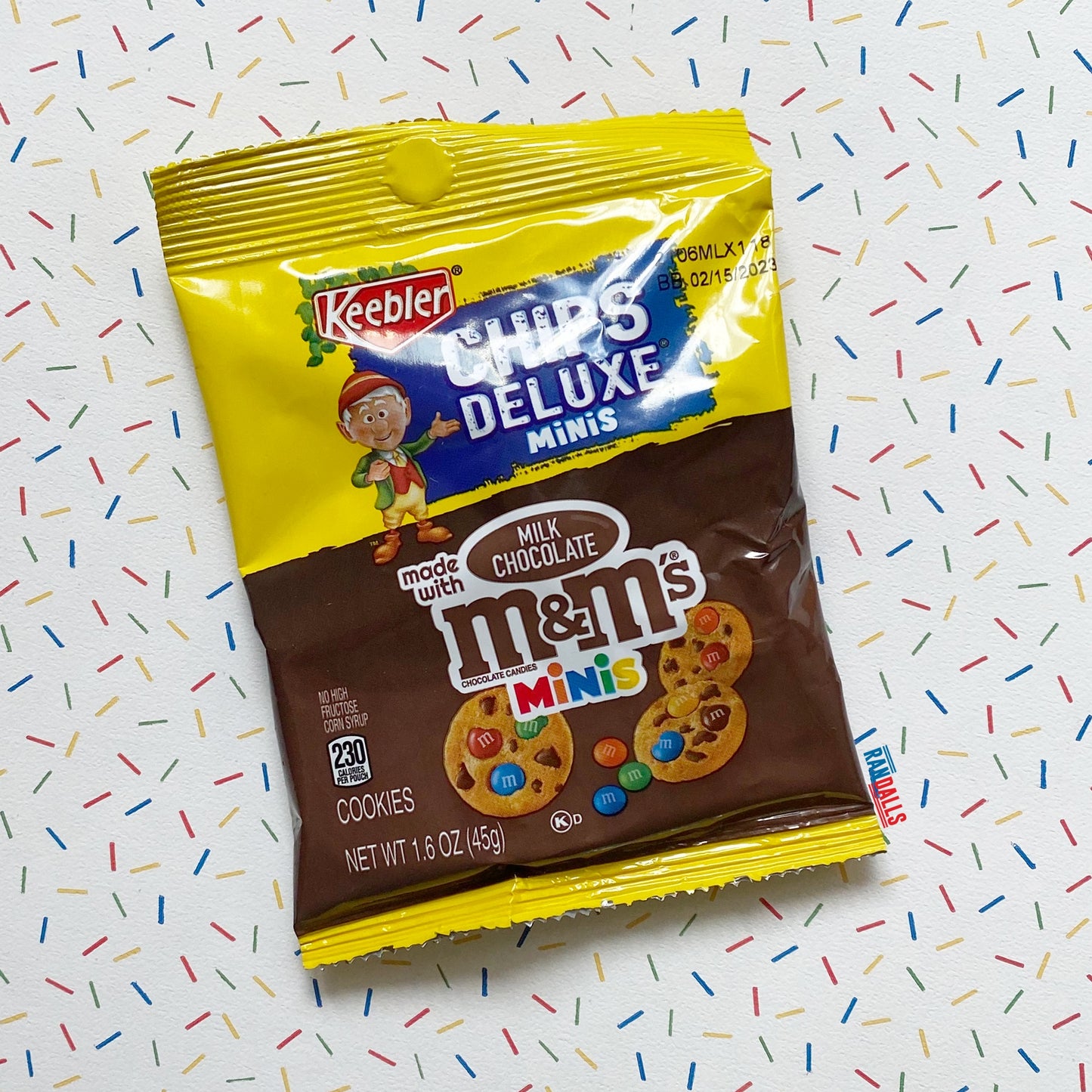 keebler m&m bite sized cookies, minis, cookies, snack, chocolate, chocolate chip biscuits, randalls