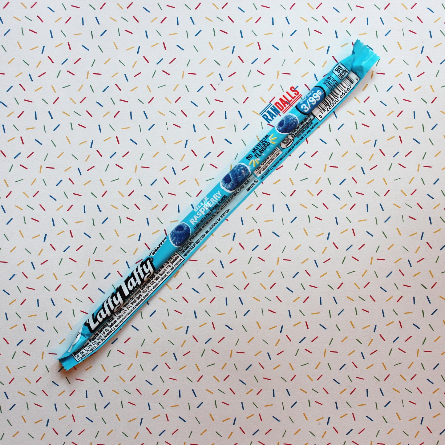 laffy taffy blue raspberry, taffy, blue raspberry, chewy sweet, long sweet, rope sweet, usa, randalls