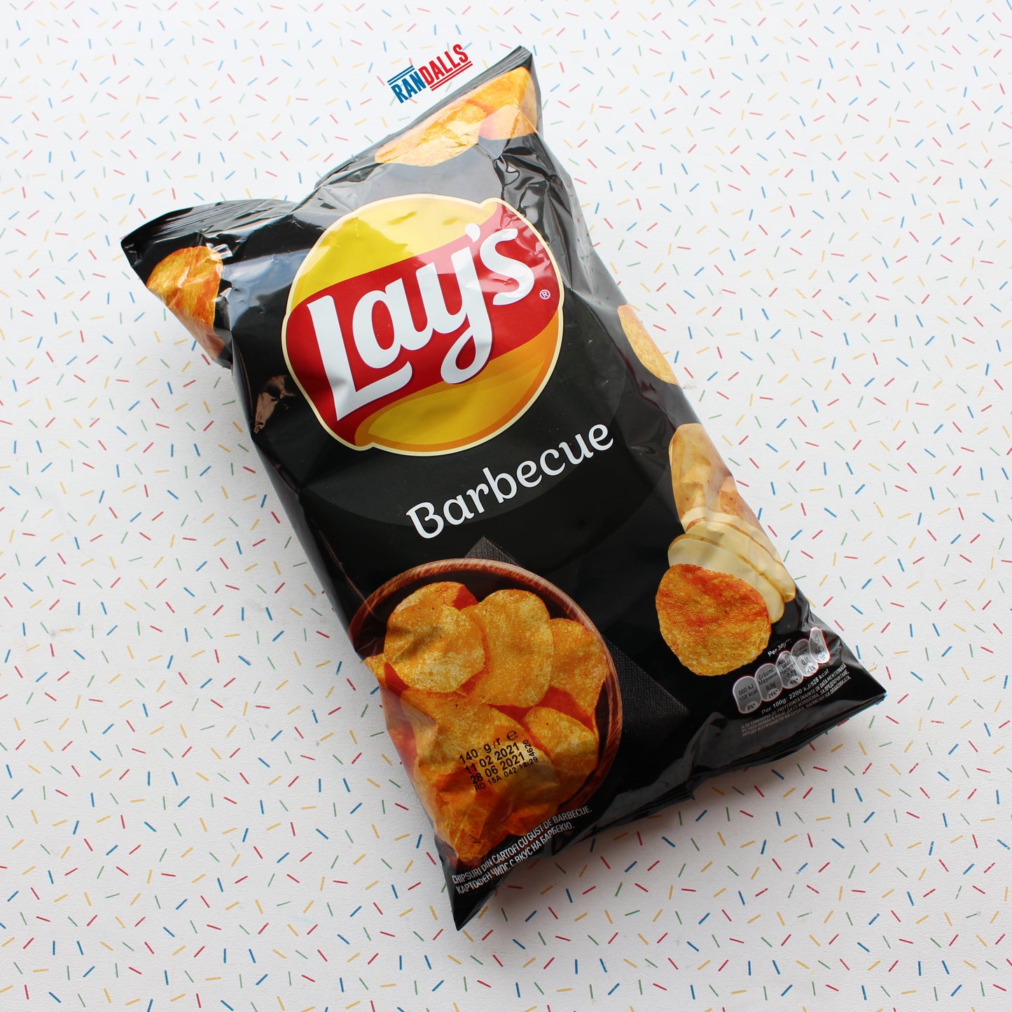 lays barbecue large, bbq, potato chips, crisps, usa, randalls