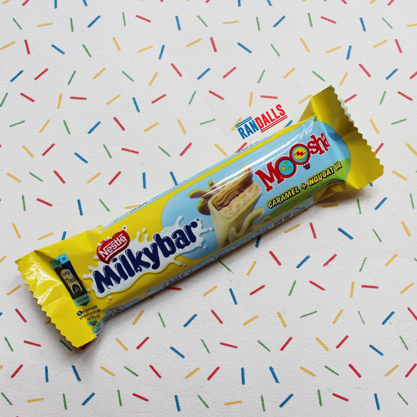 milkybar moosha, white chocolate, fudge, wafer, crispy, chewy, caramel, nougat, india, indian, randalls