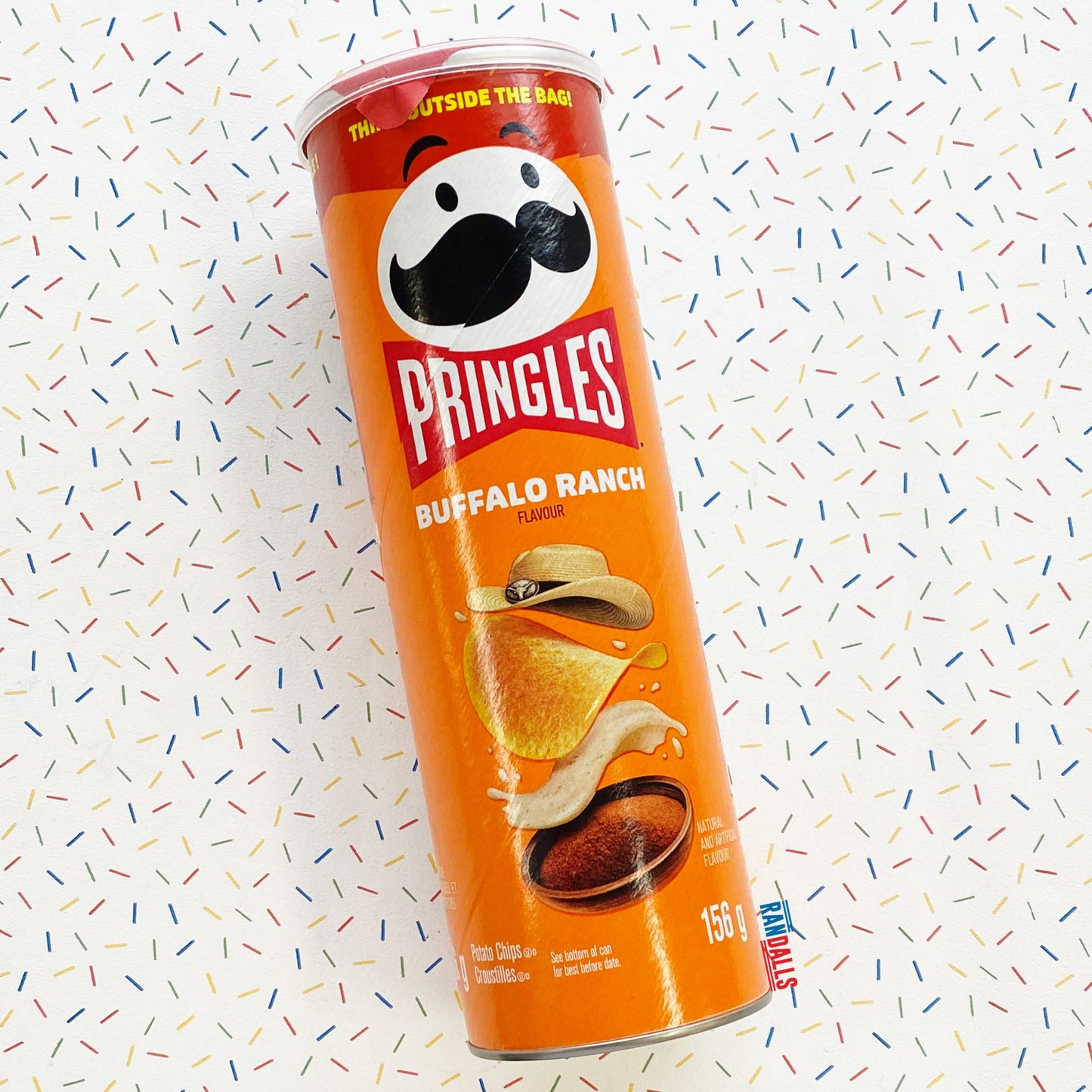 pringles buffalo ranch, spicy, hot, potato chips, crisps, randalls