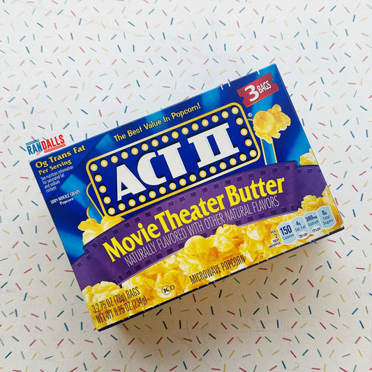 ACT II MICROWAVE MOVIE THEATRE BUTTER POPCORN BOX (USA)