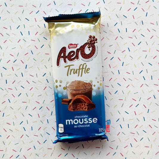 aero truffle chocolate mousse, nestle, chocolate bar, choc, canada, bubble