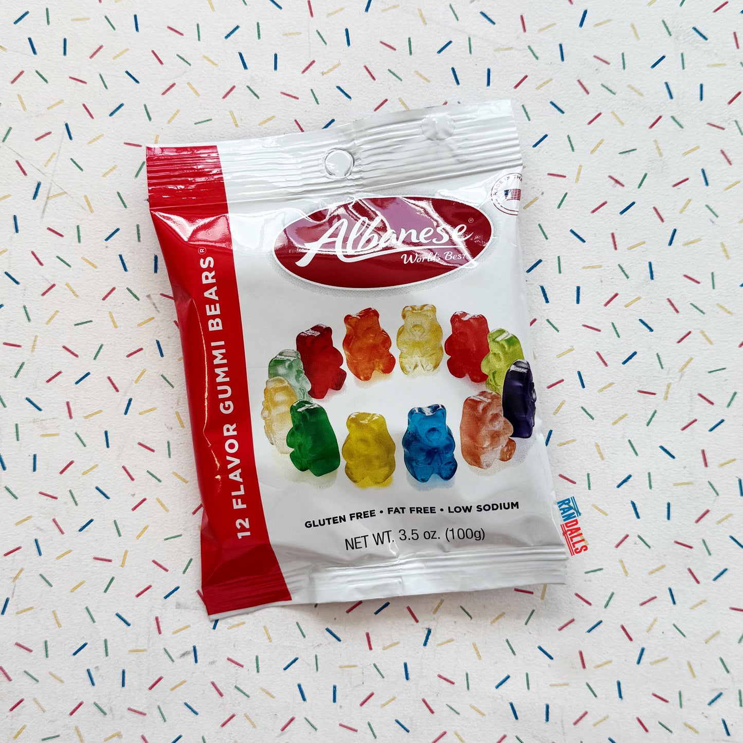 albanese 12 flavor gummi bears, Cherry, strawberry, mango, lemon, pineapple, orange, green apple, watermelon, pink grapefruit, lime, blue raspberry, grape, gluten free, fat free, usa, usa sweets, usa candy, ameircan, american sweets, american candy