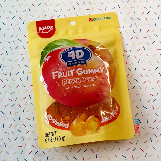 AMOS 4D GUMMY BURSTS PEACH (USA)