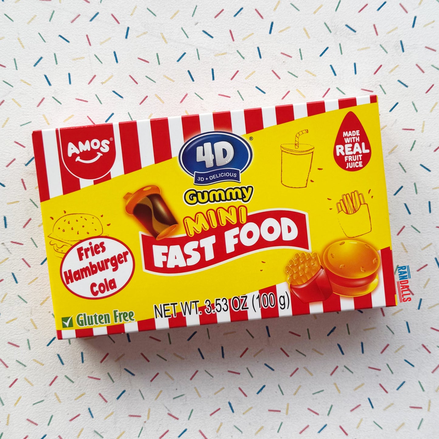 AMOS 4D GUMMY MINI FAST FOOD (USA)