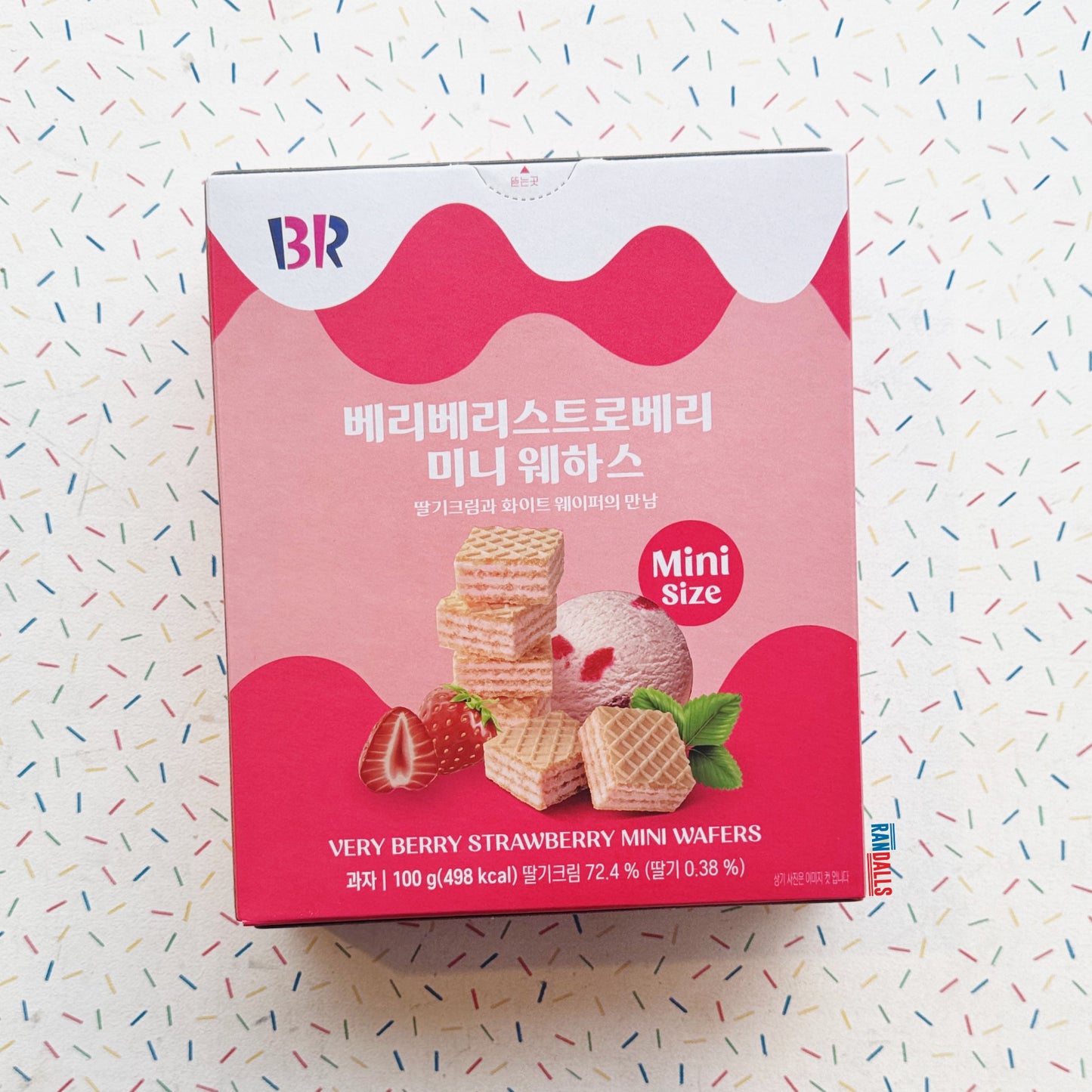 BASKIN ROBBINS VERY BERRY STRAWBERRY MINI WAFERS (KOREA)