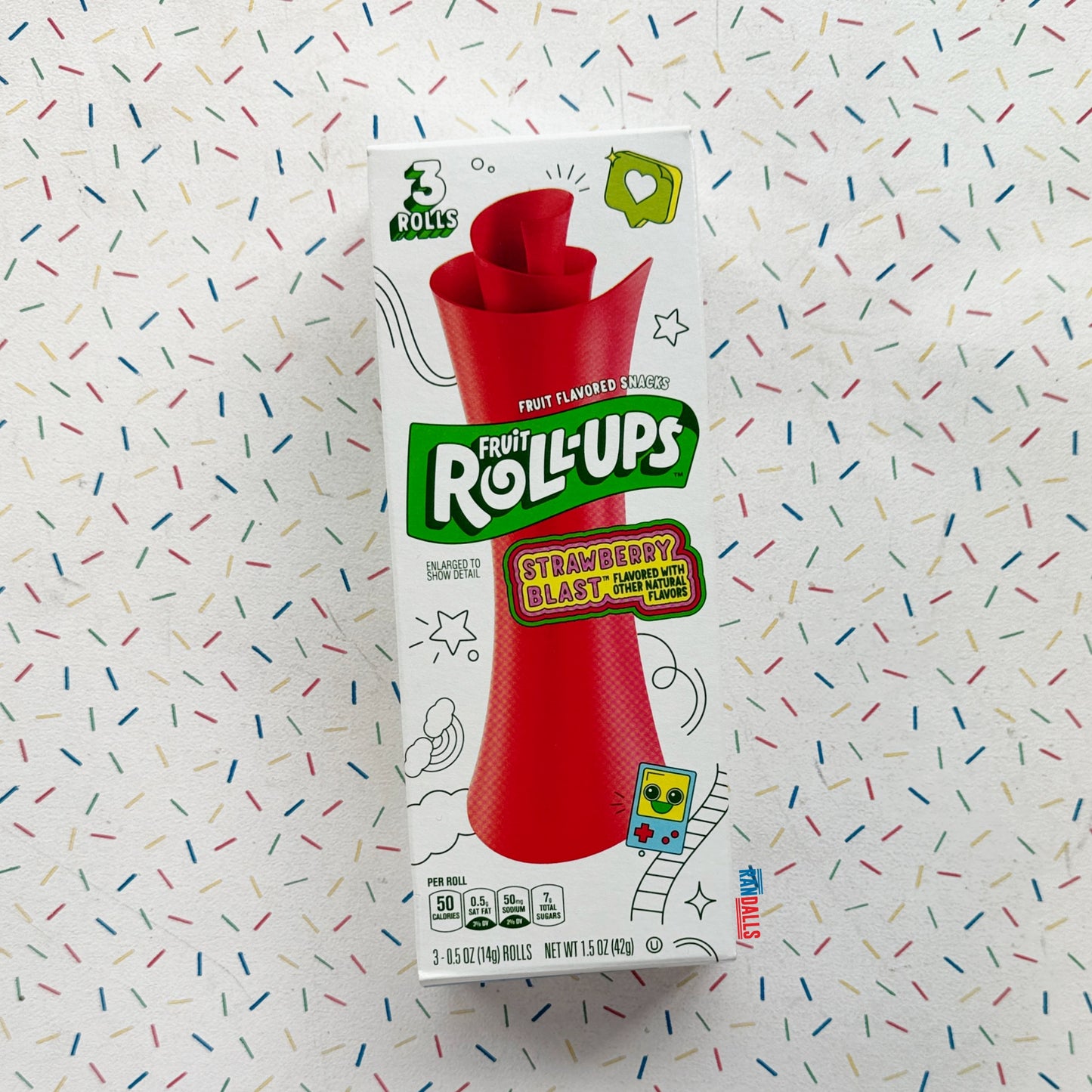 BETTY CROCKER FRUIT ROLL-UPS STRAWBERRY BLAST 3 ROLLS (USA)