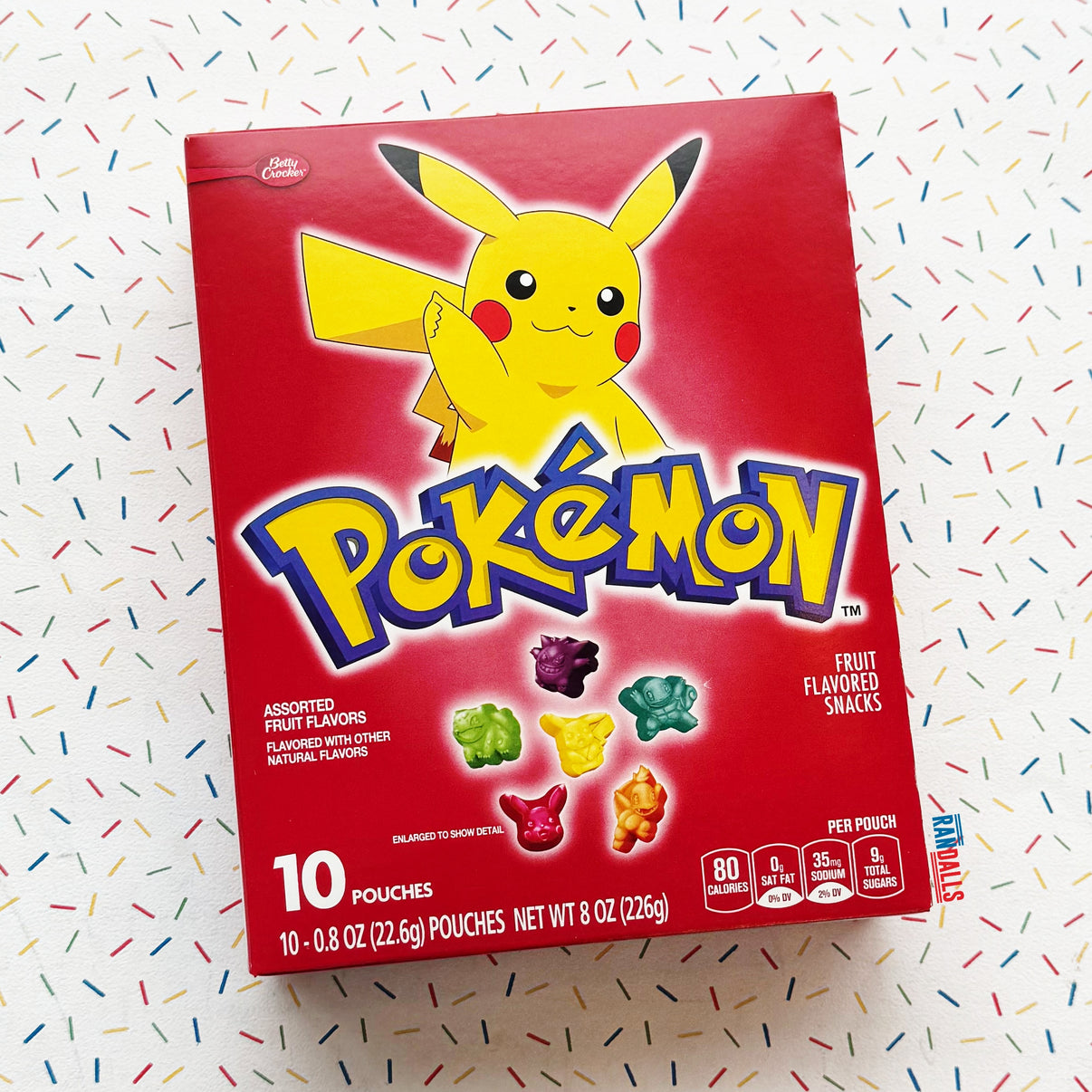 BETTY CROCKER POKEMON FRUIT SNACKS (USA) Randalls UK