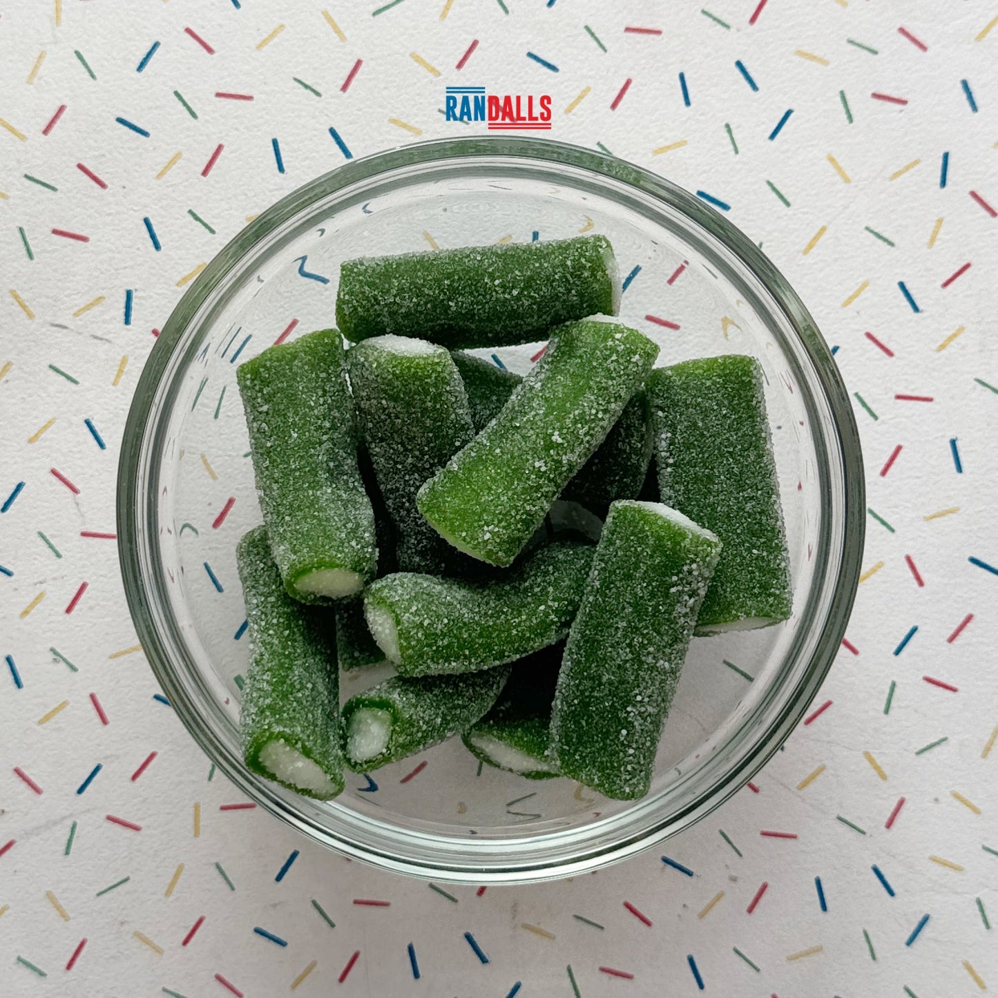 CANDY CRAVE FIZZY APPLE PENCIL BITES - 100g