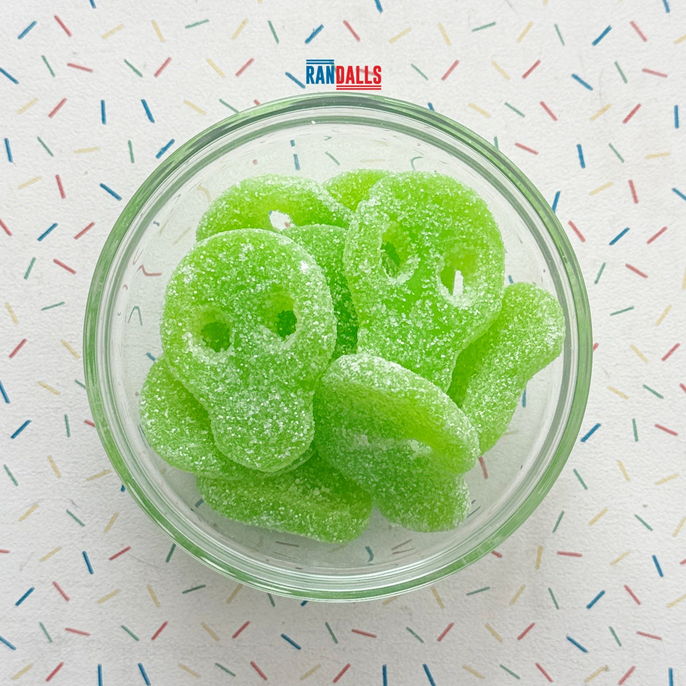 CANDY CRAVE FIZZY APPLE SKULLS - 100g