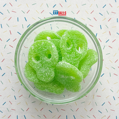 CANDY CRAVE FIZZY APPLE SKULLS - 100g