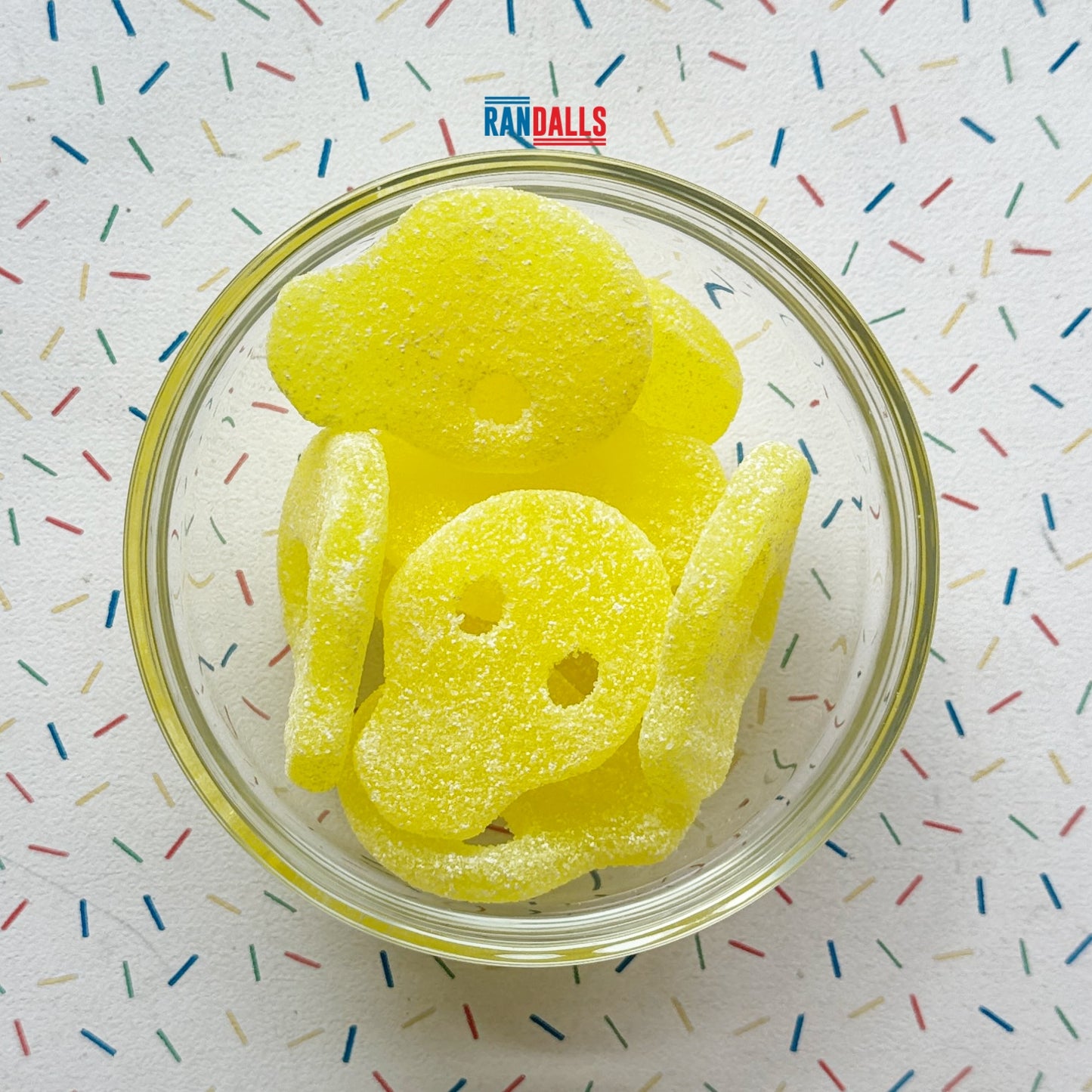 CANDY CRAVE FIZZY PINEAPPLE SKULLS - 100g (BRITISH)