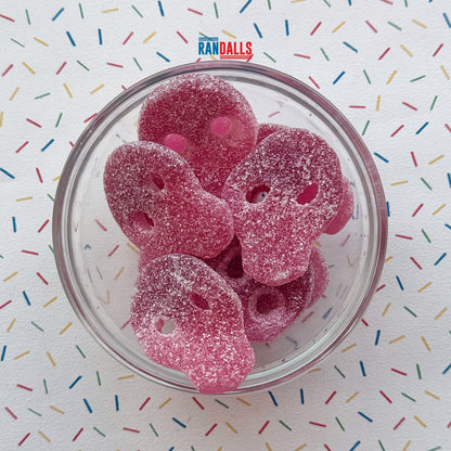 CANDY CRAVE FIZZY POMEGRANATE & CHERRY SKULLS - 100g