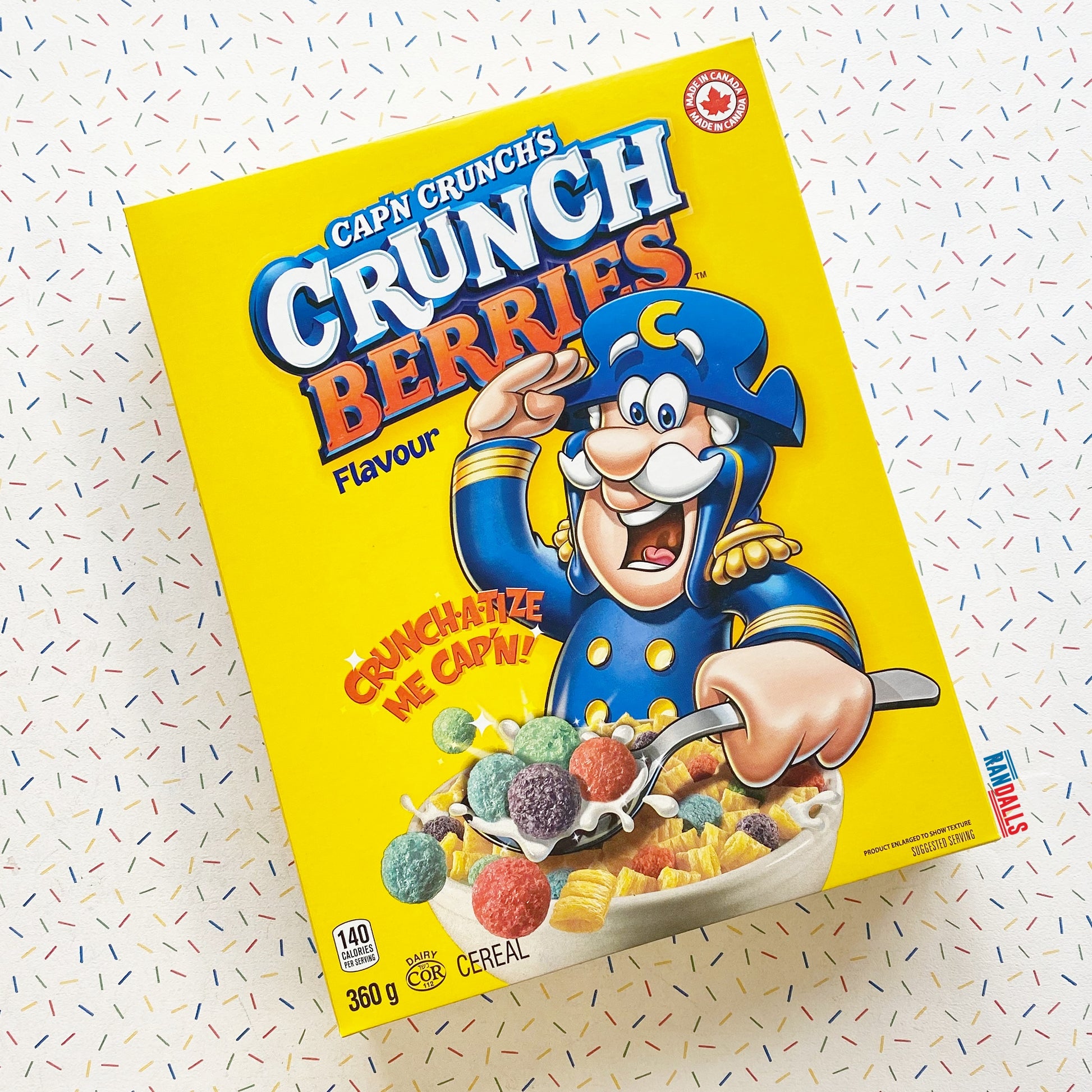 cap'n crunch, captain crunch cereal, cap'n crunch berries, captain crunch berries, canada, canadian cereal, randalls,