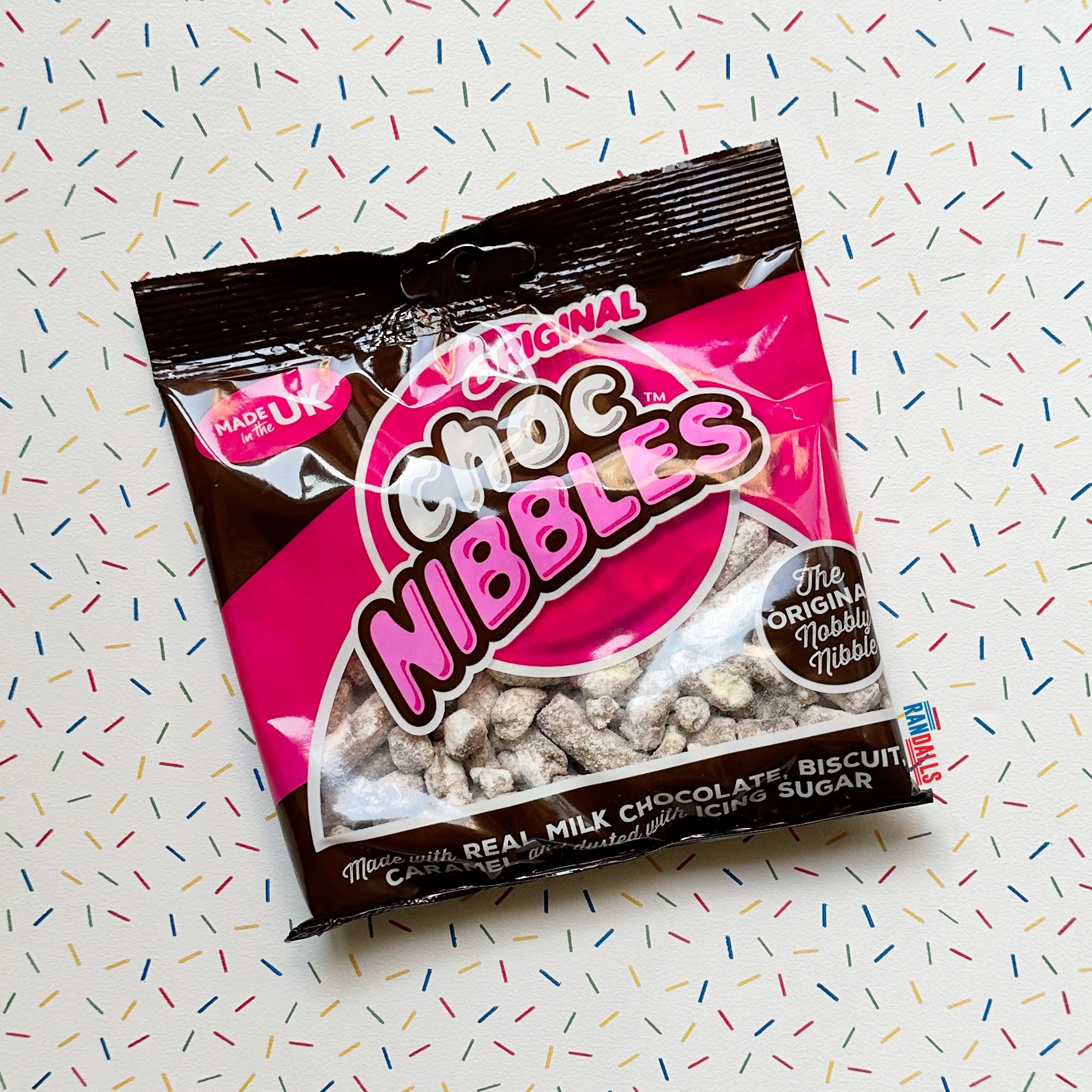 choc nibbles, original choc nibbles, chocolate nibbles, the original nobbly nibble, british, randalls, randallsuk