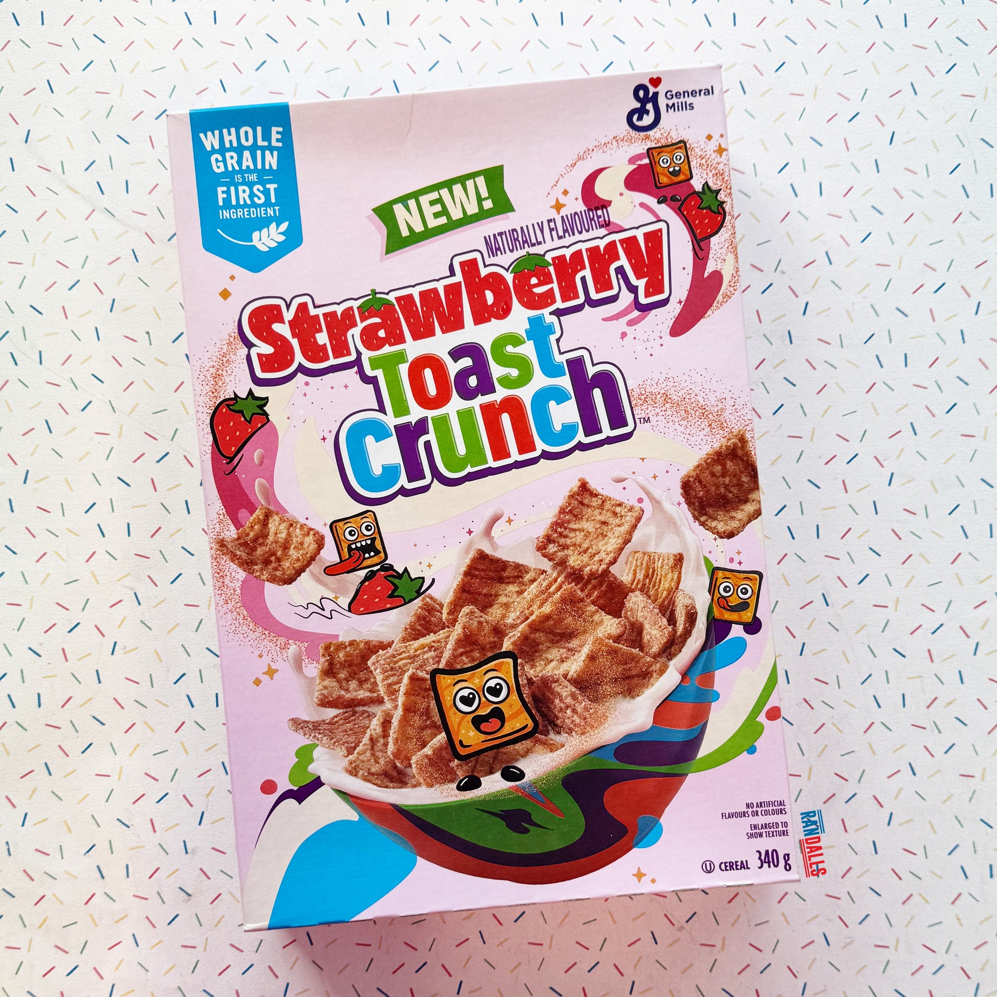 randallsuk, strawberry toast crunch breakfast cereal, cereal, breakfast cereal, toast crunch, canada, canada cereal, canada breakfast, canadian. canadian cereal, canadian breakfast