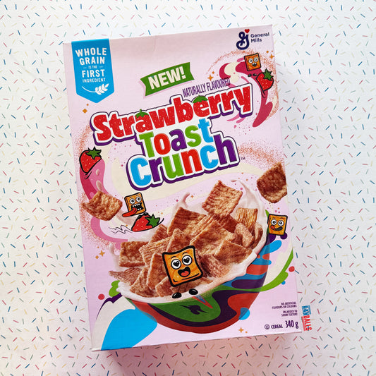 randallsuk, strawberry toast crunch breakfast cereal, cereal, breakfast cereal, toast crunch, canada, canada cereal, canada breakfast, canadian. canadian cereal, canadian breakfast