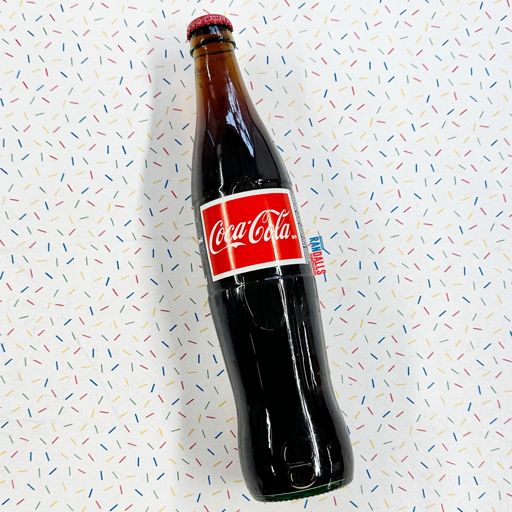 coca cola mexico, sugar cane cola, original coca cola, glass bottle cola, mexico, randalls,
