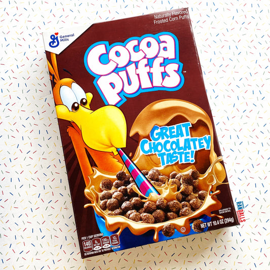 cocoa puffs cereal, general mills, chocolate. usa, randalls
