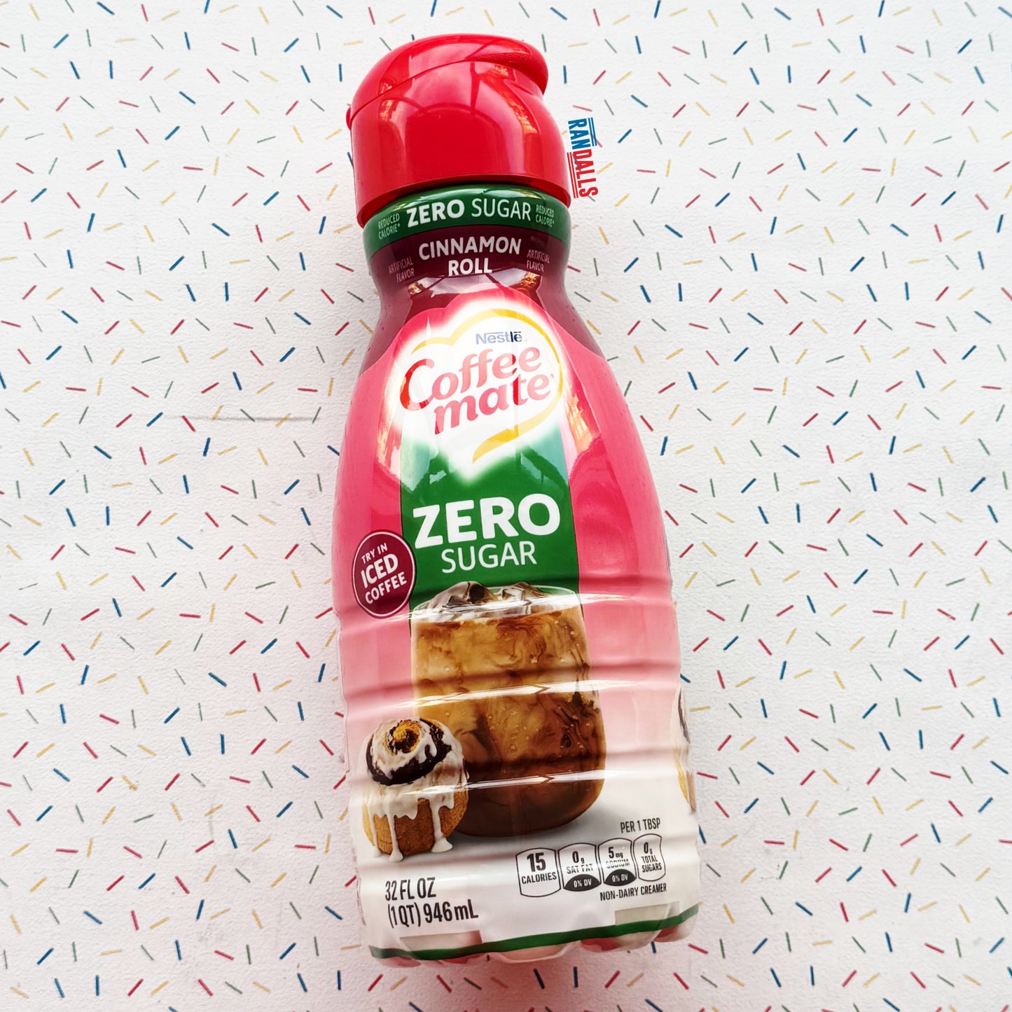 COFFEE MATE CINNAMON ROLL ZERO SUGAR LIQUID CREAMER 32oz (USA)