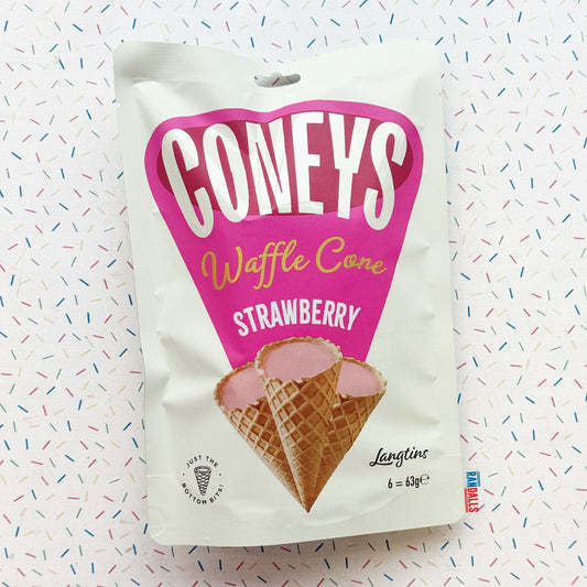 CONEY'S WAFFLE CONE STRAWBERRY (BRITISH)