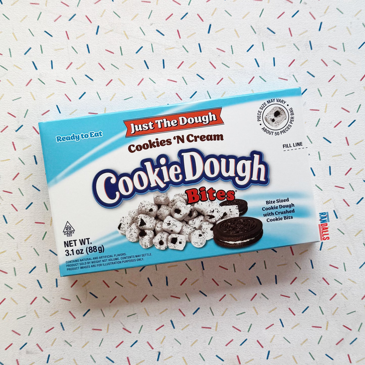 COOKIE DOUGH BITES JUST THE DOUGH COOKIES N CREAM BITES (USA)